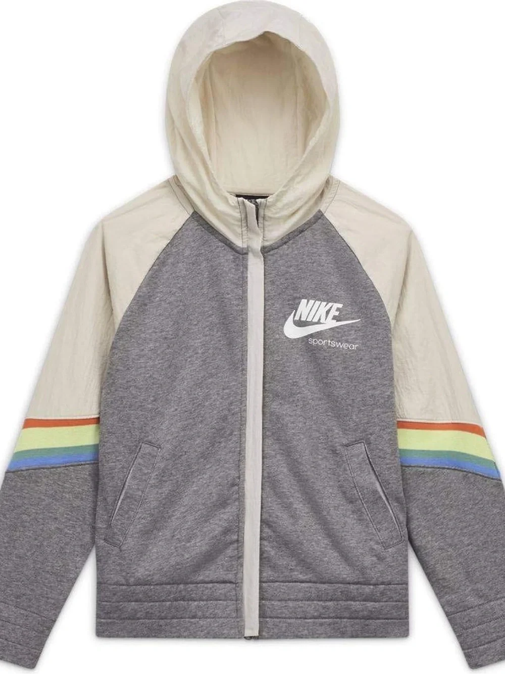 Nike Sportswear Heritage Girl's Zip Hoodie Jacket XL Hooded Loose Fit